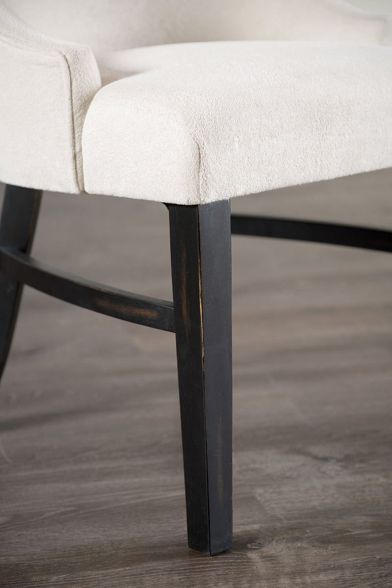 Gosport Black/Beige Arm Chair (Set of 2)