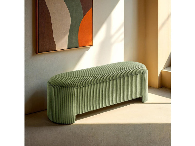 Grainne Green Storage Bench