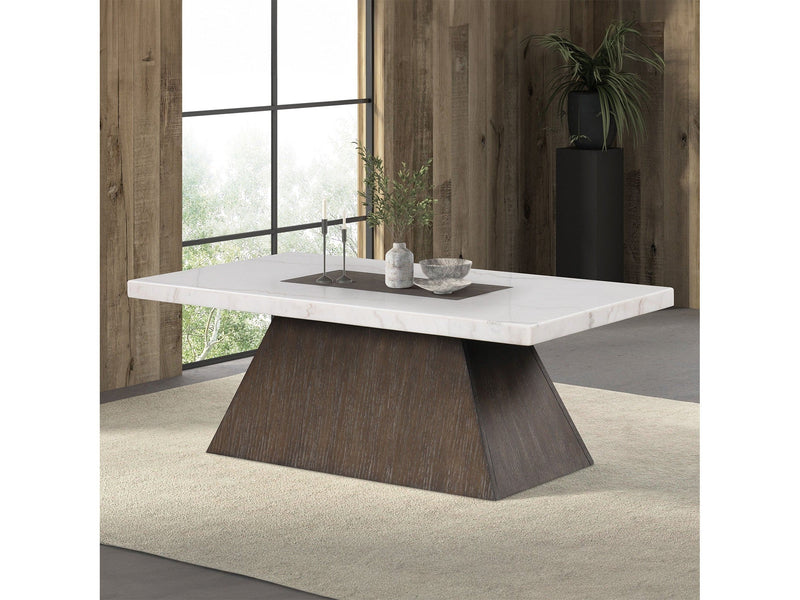 Grasten Dark Walnut/White Coffee Table