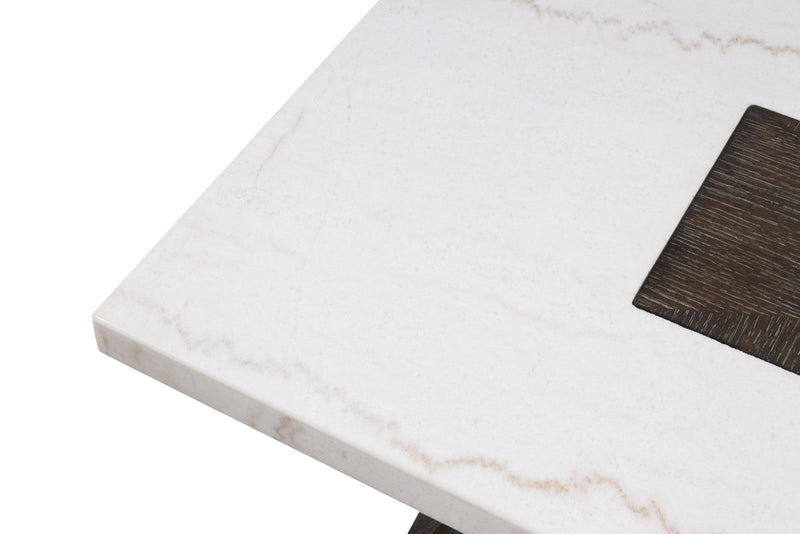 Grasten Dark Walnut/White Coffee Table