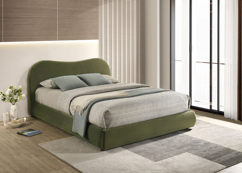 Grimsby Olive Green Queen Bed