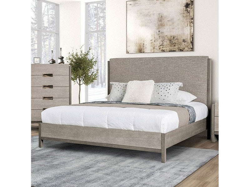 Grimsby Stone Gray Queen Bed
