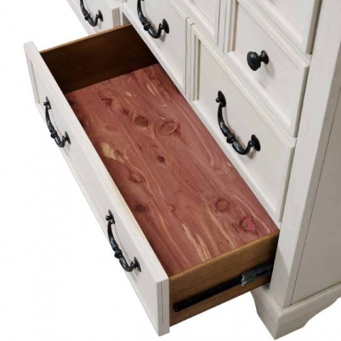 Hampstead White/Dark Brown Dresser