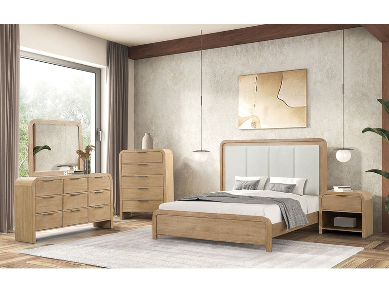 Handforth Natural Queen 4 Piece Bedroom Set