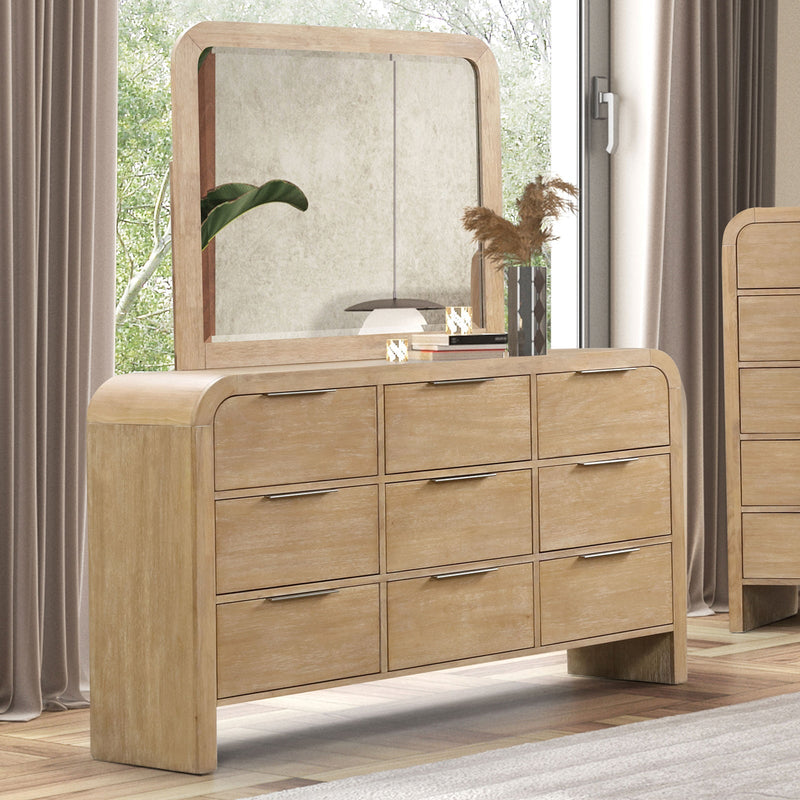 Handforth Natural Queen 5 Piece Bedroom Set w/2 Nightstands