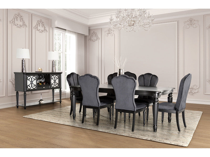 Hannoria Black Dining Table