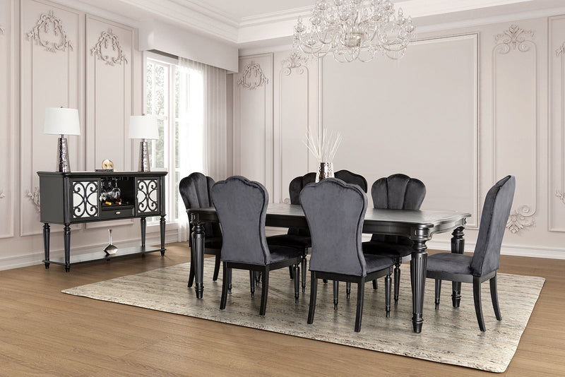 Hannoria Black Side Chair (Set of 2)