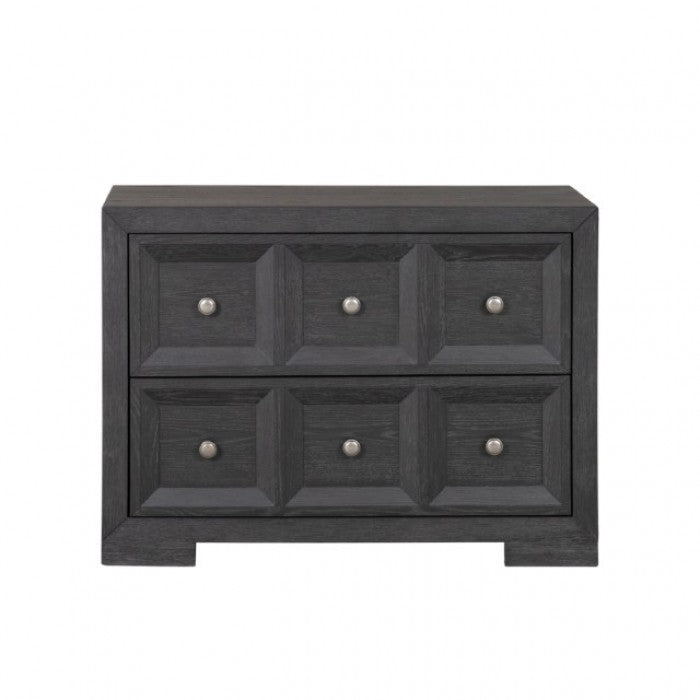 Hatton Cross Weathered Black Nightstand