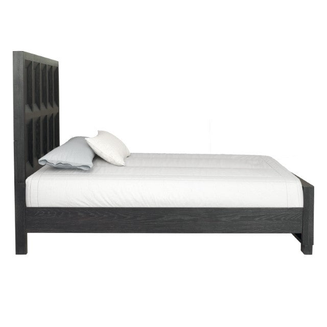 Hatton Cross Weathered Black Queen 5 Piece Bedroom Set w/2 Nightstands
