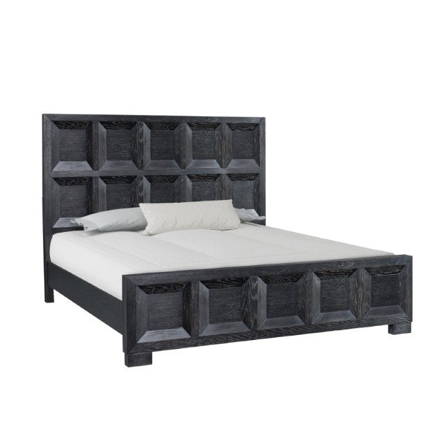 Hatton Cross Weathered Black Queen 5 Piece Bedroom Set w/2 Nightstands