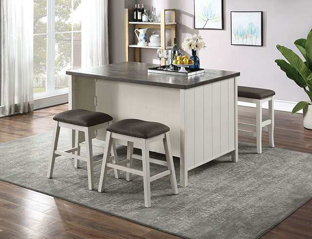Heidelberg Off-White/Dark Gray Counter Height Table