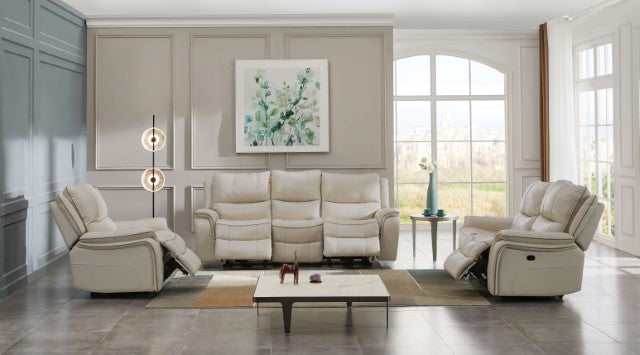 Henricus Beige Glider Recliner