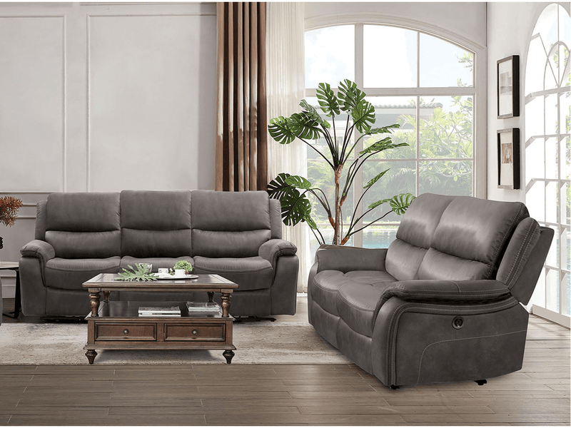 Henricus Dark Gray Sofa & Loveseat