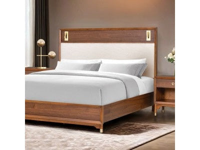 Hepburne Eastern King Walnut Bed