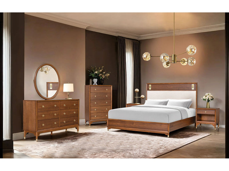 Hepburne Walnut 4 Pc. Queen Bedroom Set