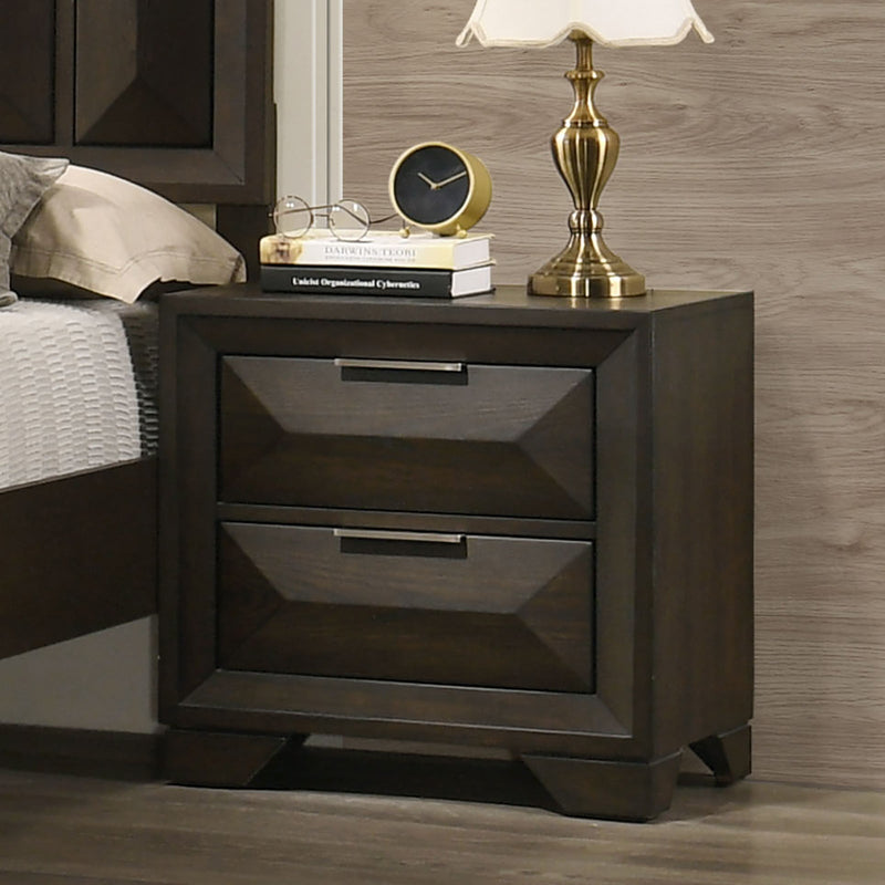 Hexham Espresso Queen 5 Piece Bedroom Set w/2 Nightstands