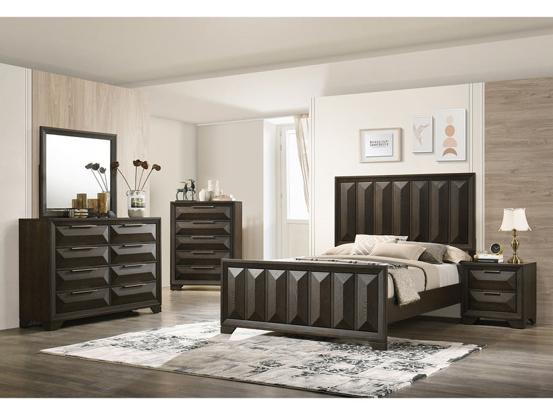 Hexham Espresso Queen 5 Piece Bedroom Set w/Chest