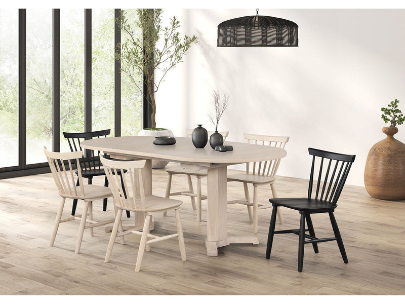 Hines White Oak 7 Piece Dining Set