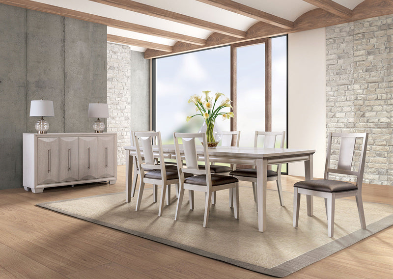 Hinwitz White Oak/Dark Gray Chair