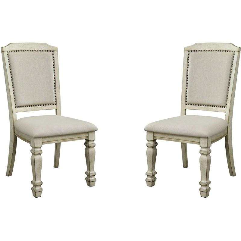 Holcroft Antique White & Ivory Dining Room Set / 9pc