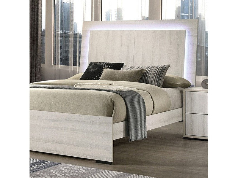 Horten Whitewash Full Bed