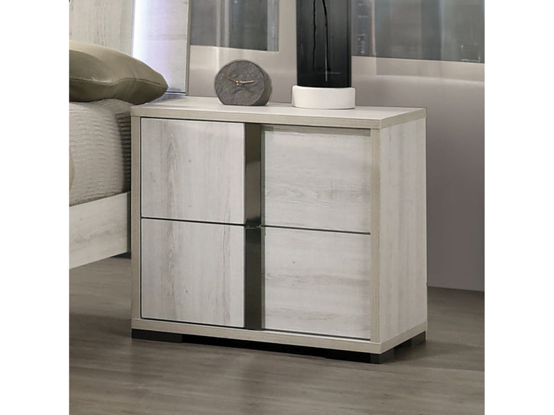 Horten Whitewash Nightstand