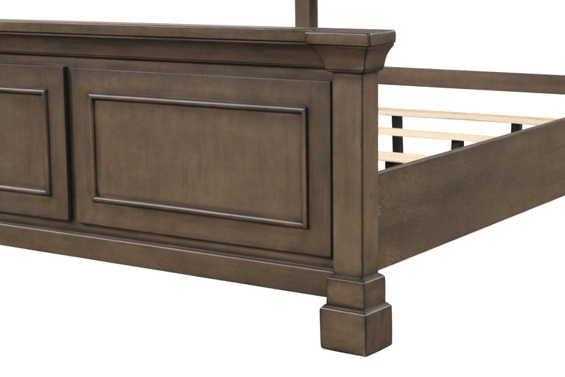 Huddersfield Dark Brown Queen Bed