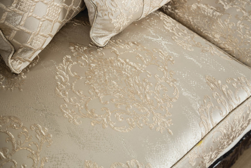 Huelva Beige/Dark Cherry Loveseat