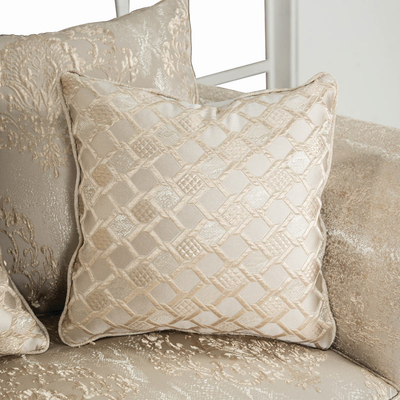 Huelva Beige/Dark Cherry Loveseat