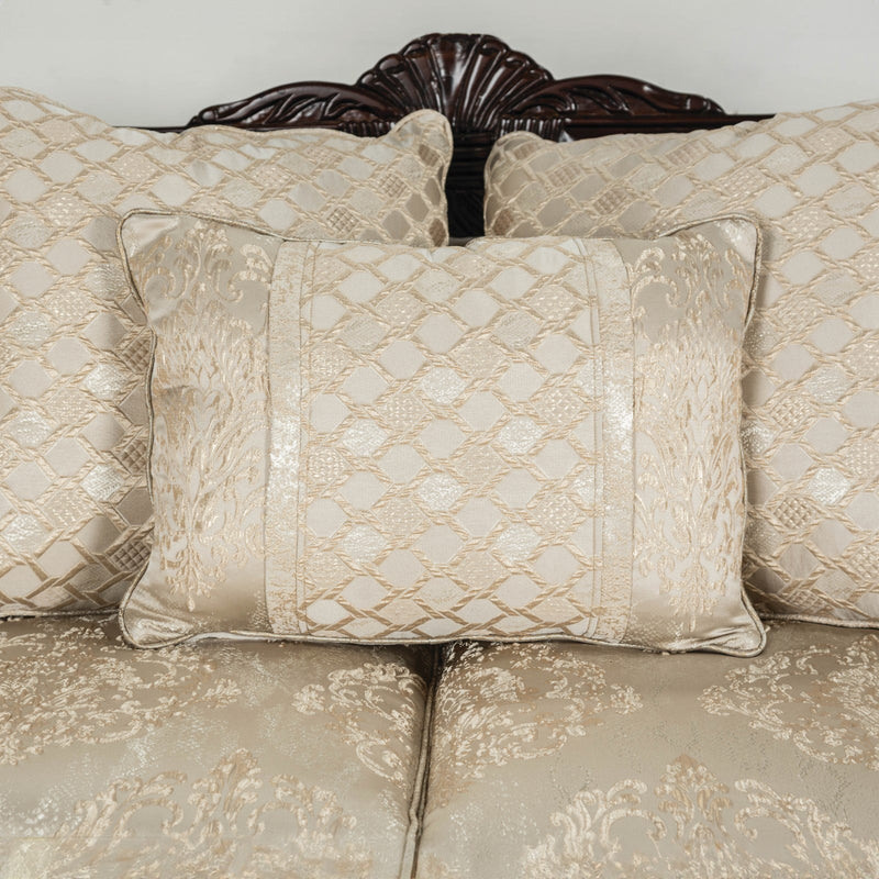 Huelva Beige/Dark Cherry Sofa
