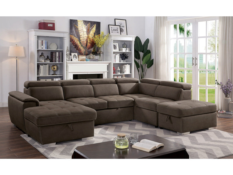 Hugo Light Brown Ottoman