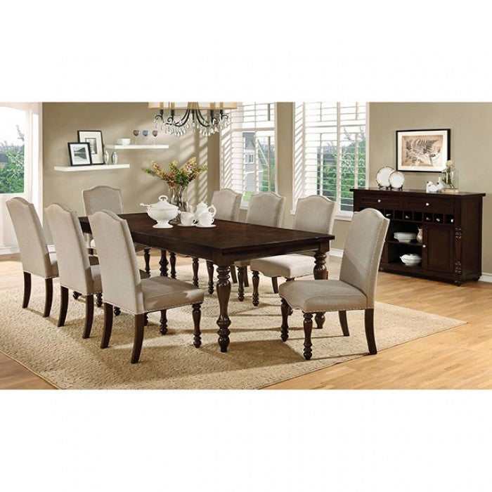 Hurdsfield Antique Cherry & Beige Dining Chair (Set of 2)