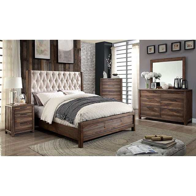 Hutchinson Rustic Natural Tone/Beige Eastern King Bed