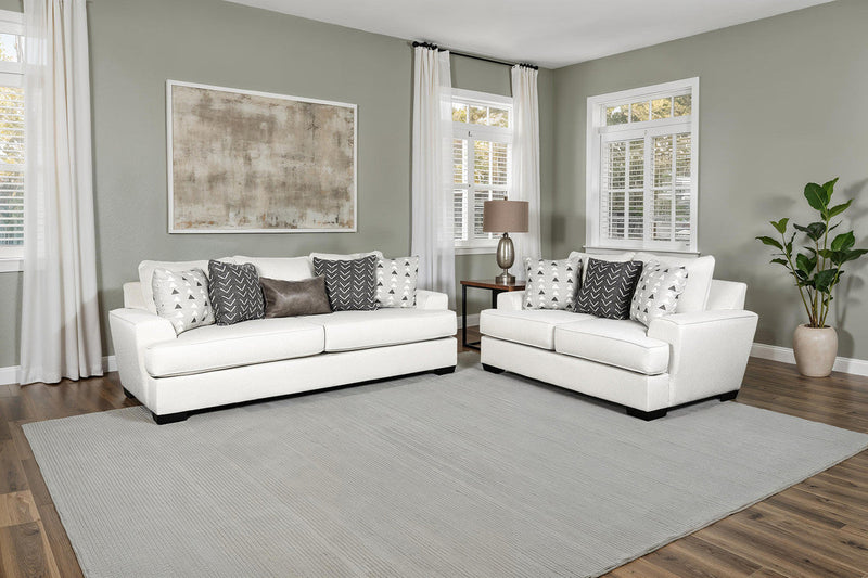 Hyde Park Gray Loveseat Pillows