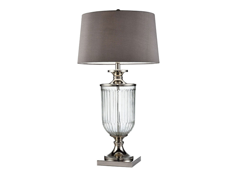 Ira Silver/Clear Table Lamp