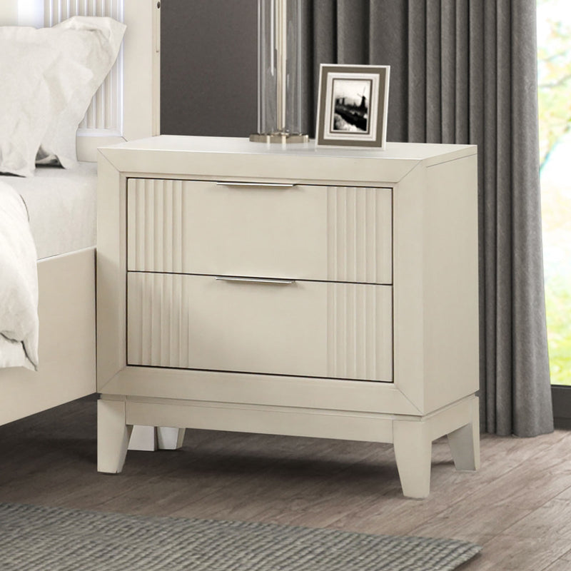 Isadore White Nightstand