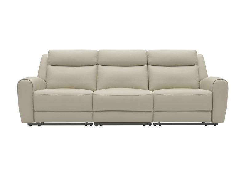 Jacobus Beige Leather Sofa & Loveseat
