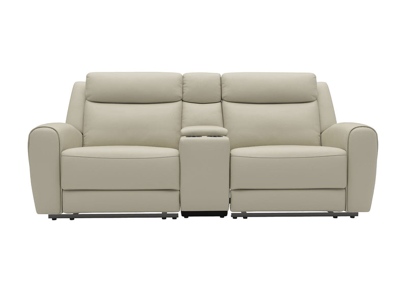 Jacobus Beige Leather Sofa & Loveseat