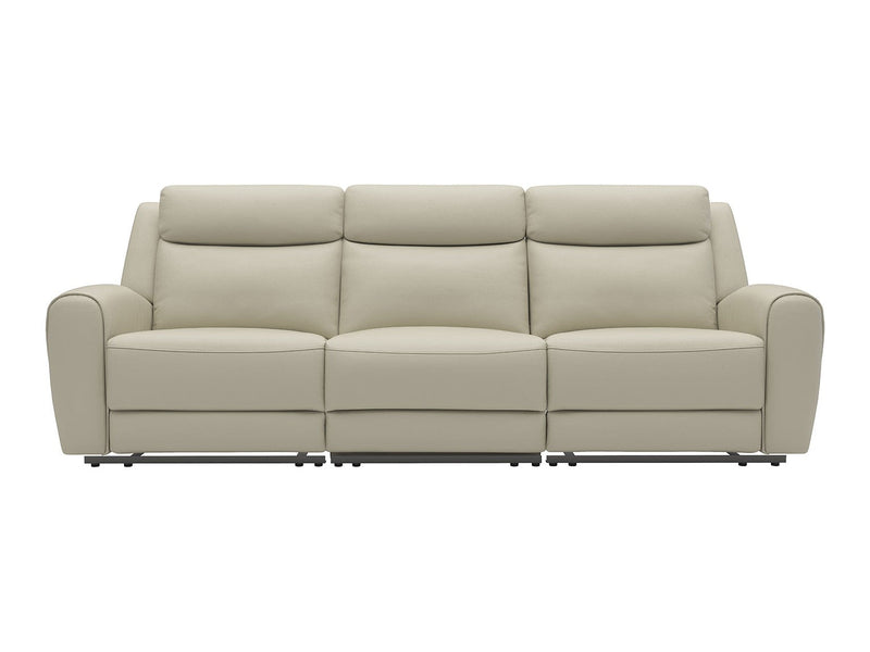 Jacobus Beige Leather Sofa