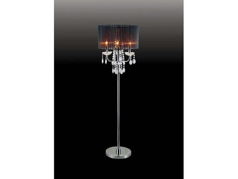 Jada Chrome/Black Floor Lamp
