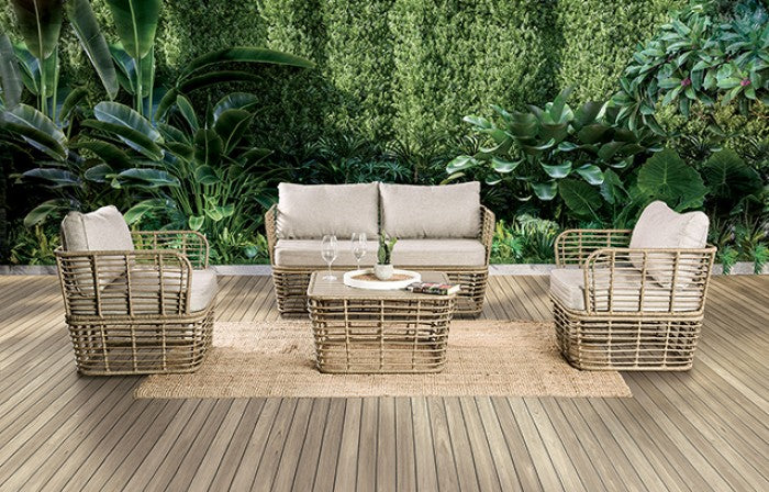 Johari Natural Outdoor Bench