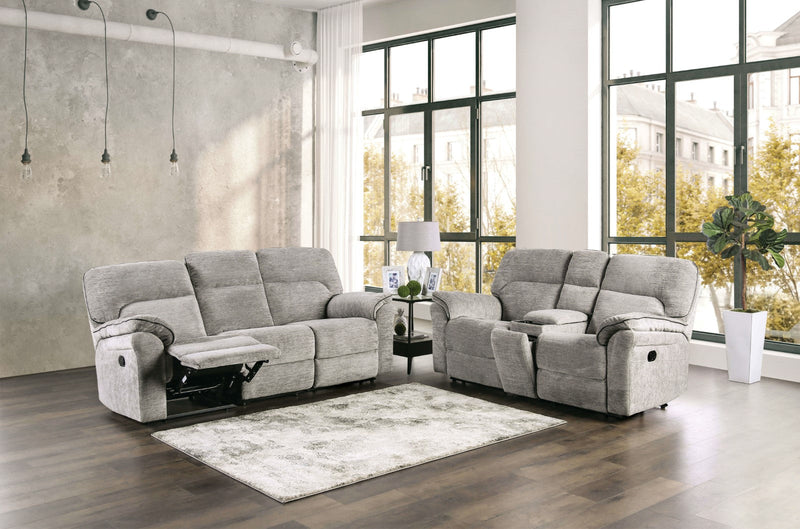 Josias Light Gray Fabric Loveseat