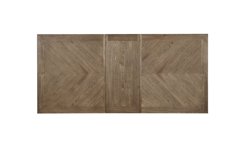 Julia Light Oak/Beige 9 Pc. Dining Room Set