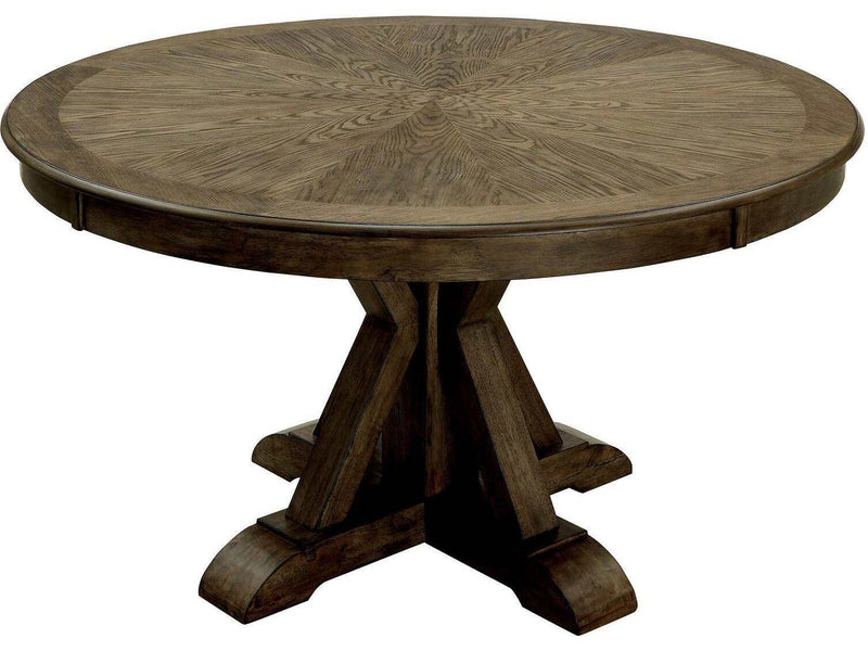 Julia Light Oak Round Dining Table