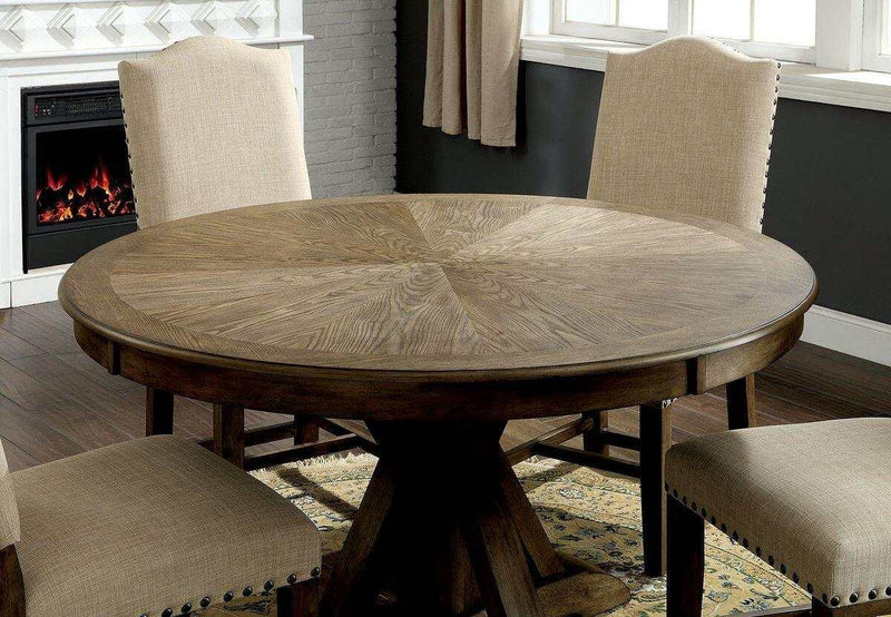 Julia Light Oak Round Dining Table