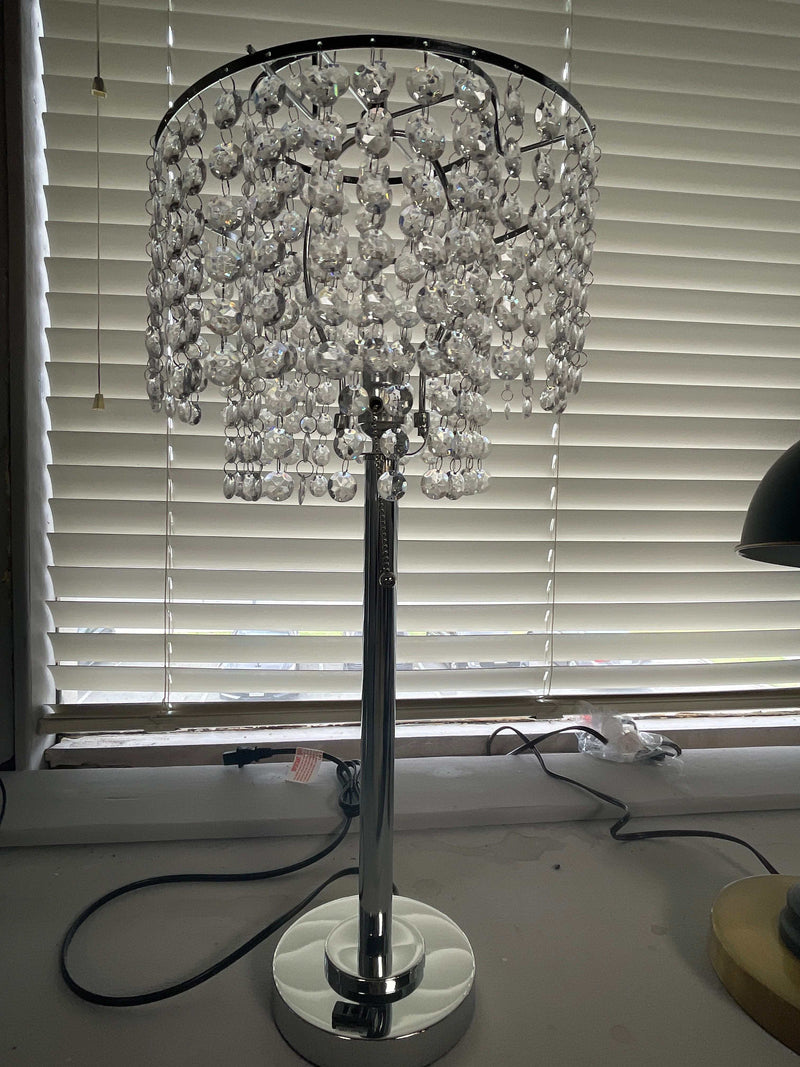 Kaitlyn Crystal & Chrome Table Lamp