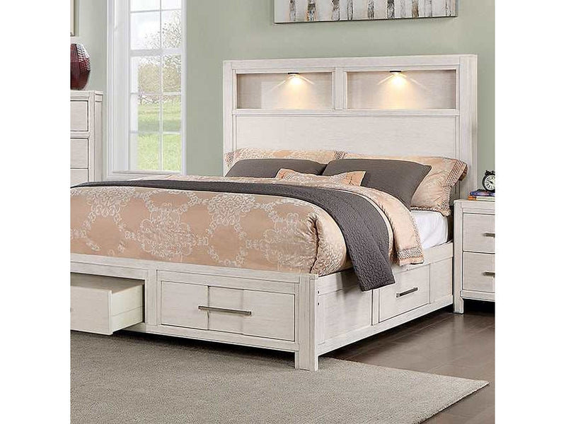 Karla White Eastern King Bed