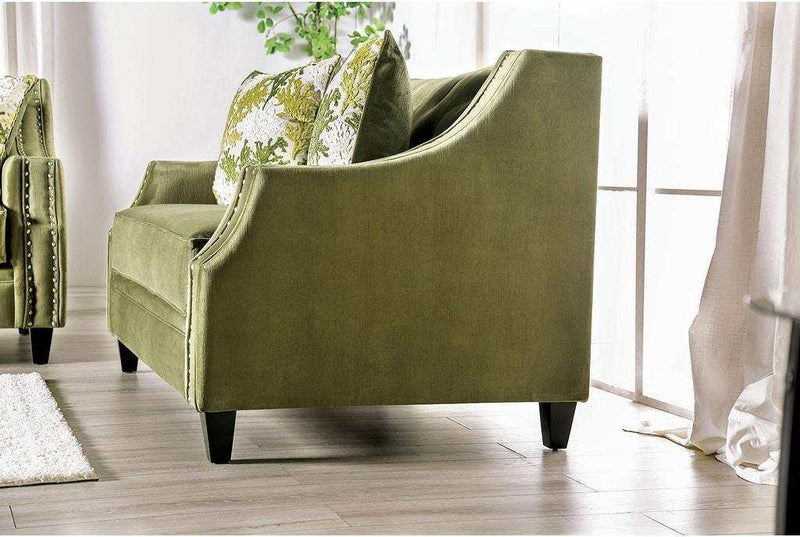 Kaye Green Stationary Sofa & Loveseat 2pc