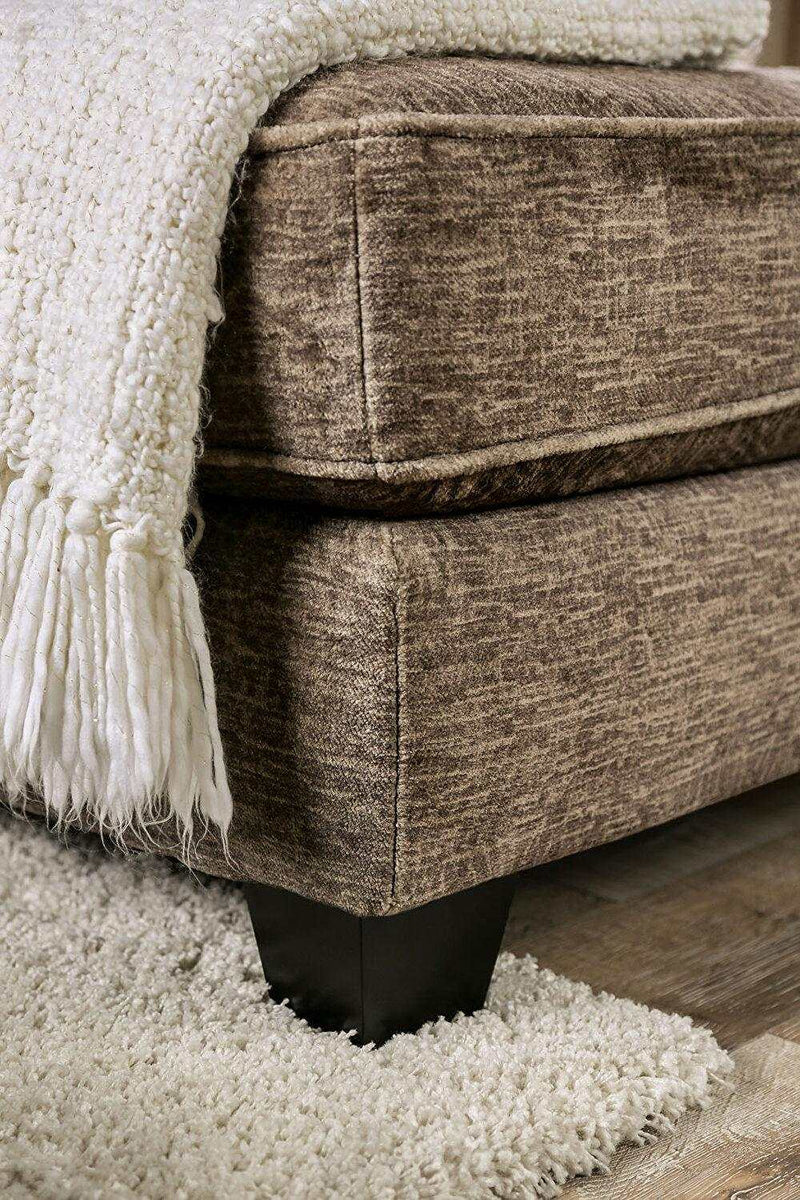 Kempston Brown L Shape Sectional Sofa