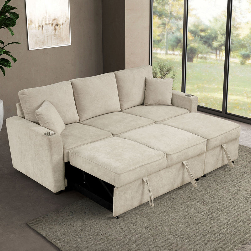 Kendal Beige Sleeper Sofa